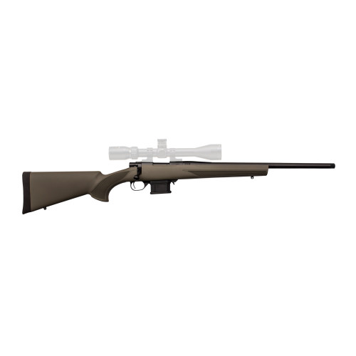 Howa M1500 Mini Action 6mm ARC, 22" Threaded Barrel, Green Synthetic Black Rec, 5rd - Firearm | The Gun Shop