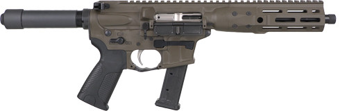 LWRC IC-9 9mm, 8.5" Threaded Barrel, Patriot Brown Cerakote, M-Lok Rail, 33rd - AR-15 Pistols | The Gun Shop