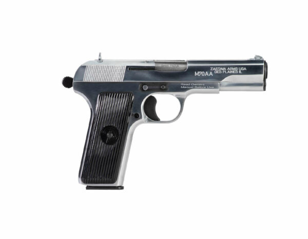 Zastava M70AA Tokarev, Soviet TT Type 9mm, 4.5" Barrel, Chromed Finish, 8rd Mag