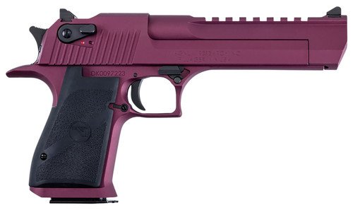 Magnum Research Desert Eagle MK19 50 AE, 6" Barrel,Cerakote Black Cherry, Hogue Grips, Ambi Safety, 7rd - Firearm | The Gun Shop