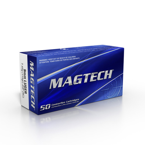 Magtech 9mm Ammo, 115gr, Jacketed Hollow Point, 1000rd Case - Ammo | The Gun Shop