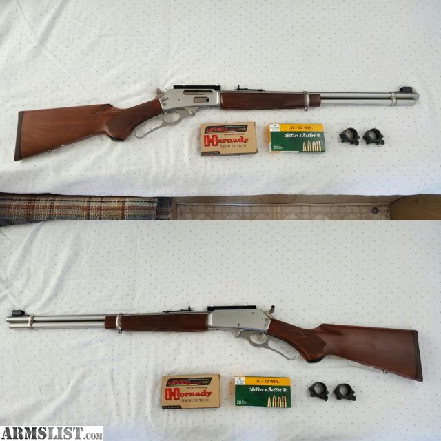 Marlin Model 336 Lever 30 30 Win 20 Barrel Stainless Walnut Stock Marlin Marlin Model 336 Lever 30 30 Win 20 Barrel Stainless Walnut Stock Marlin