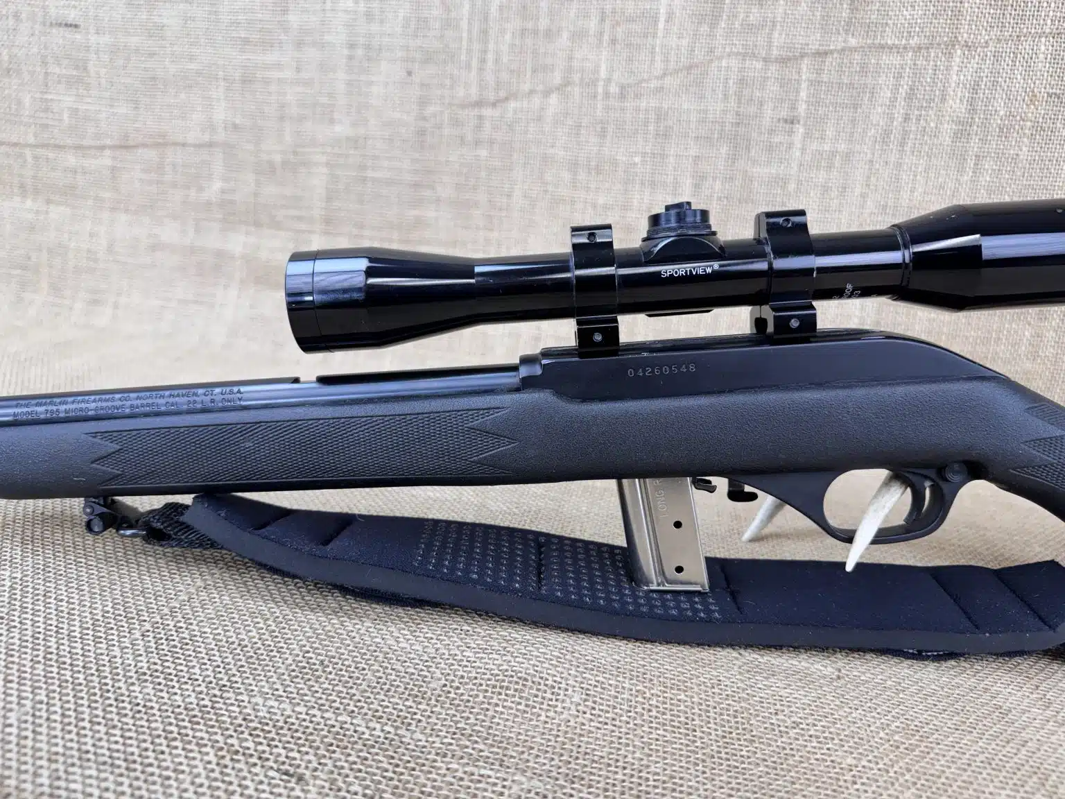 Marlin 795 Semi-Auto Rimfire Rifle .22 LR, 18" BBL, 4x 32mm Scope, 2 ...