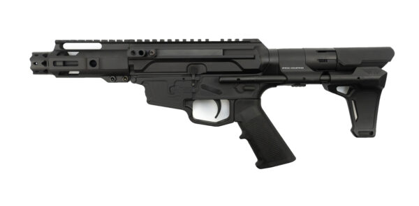 MCM Firearms DS9-S Side Charging Pistol, 9mm, 4.5" Barrel, MP5 Magazine, Black Cerakote
