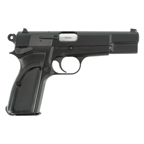 SDS Inglis L9A1 Hi-Power 9mm, 4.7" Barrel, Black, 3-Dot Sights, 15rd - Firearm | The Gun Shop