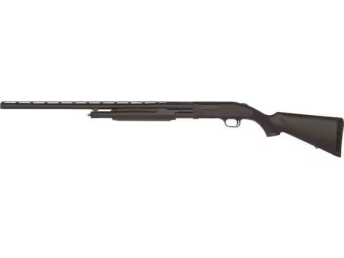 mossberg-500-pump-12-ga-28-3-black-synthetic-stock-blued-mossberg-167393 Mossberg 500 12 Ga Pump Action Shotgun 28 Barrel Left Hand Blued Black