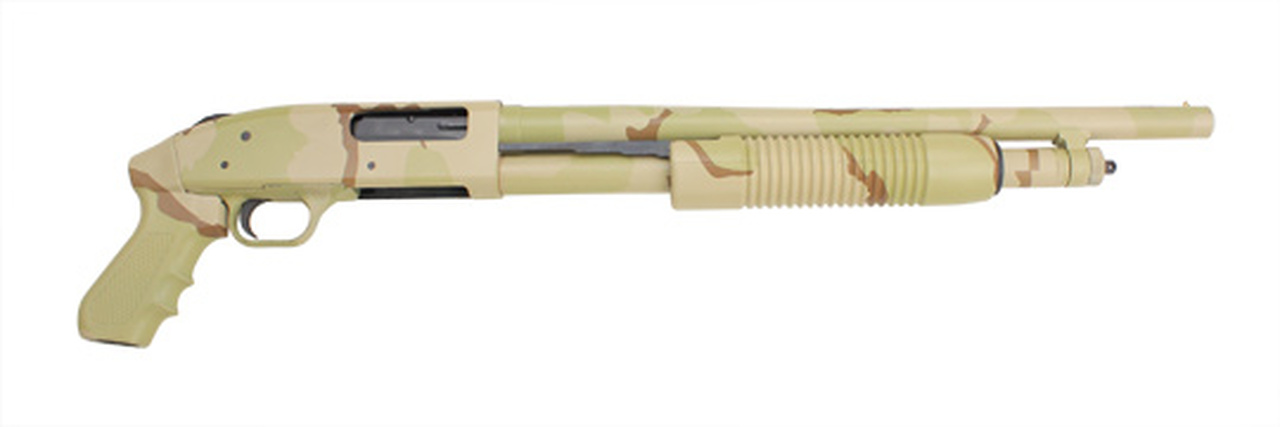Mossberg "Just In Case" 500 Kit, 'SANDSTORM' Camo, 12 G, 18.5" Barrel/Survival