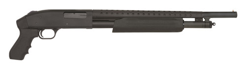 Mossberg 500 Persuader 20 Ga, 3" Chamber 18.5" Barrel, Black, Pistol Grip, 7rd - Exclusive Guns | The Gun Shop
