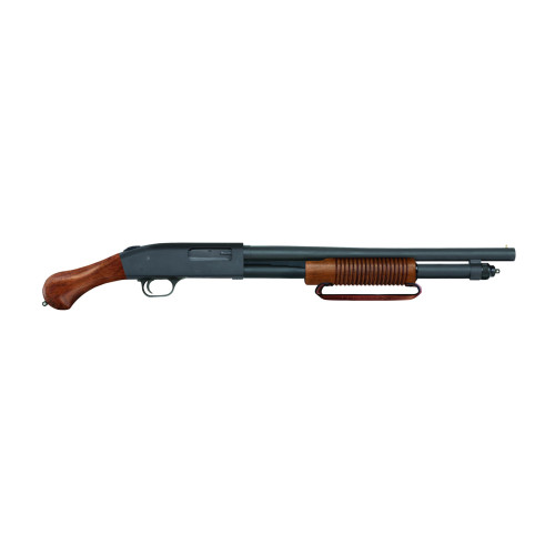 Mossberg 590 Nightstick 12 Ga, 3" Chamber 18.5" Barrel, Black Rec, Wood Furniture, 6rd - Firearm | The Gun Shop