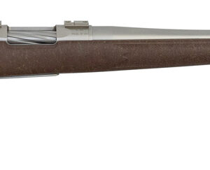 Nesika Sporter 7mm-08 Rem, 24" Stainless Steel Barrel, Bell & Carlson Medalist Stock, Chocolate Brown/Tan Webbing