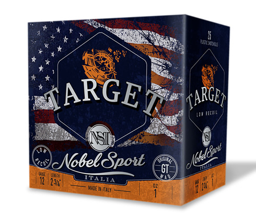 Nobel Sport Target Low Recoil 12 Ga, 2.75", 1 oz, 8.5 Shot, 250rd Box - Ammunition | The Gun Shop