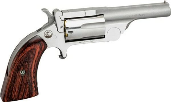 NAA Ranger II 22 LR/22 Mag 2.50" 5rd Stainless Rosewood Bird's Head Grip