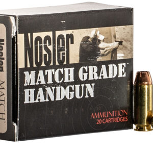 Nosler Match Grade Brass 40 S&W 180 Grain 20 Rounds Jhp