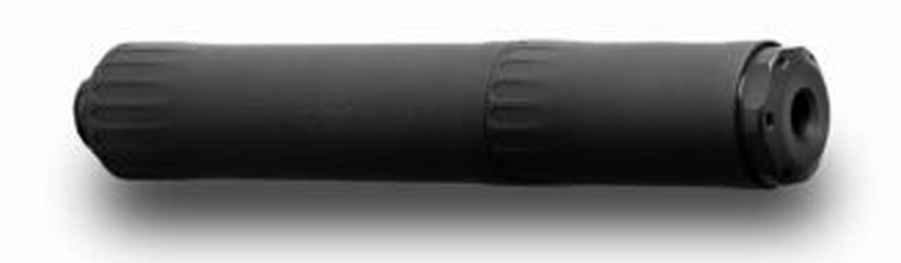 OSS Rad 45 .45 ACP, 8.6" Length, 10.3 oz, Flow-Baffle/Flow-Through, Black