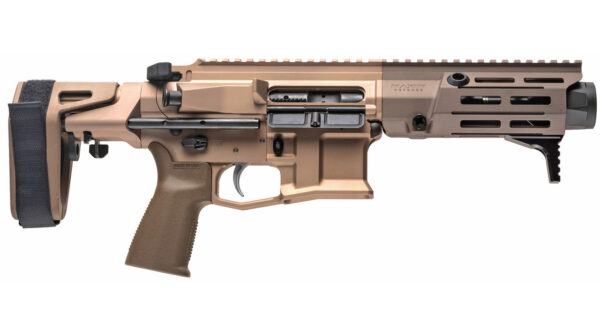 Maxim PDX AR-15 Pistol 5.56/223, 5.5" Barrel, Hate Brake, Flat Dark Earth, PDW Brace, 20rd Mag