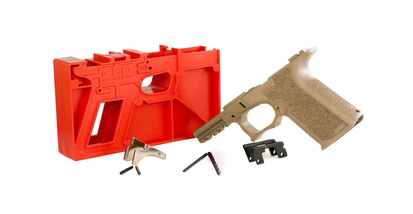 Polymer80 PF940c 80 Percent Compact Pistol Frame Kit for Glock 19/23 ...