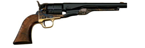 Pietta 1860 Old West 44 Cal, Case Hardened Frame, Walnut Grips, 6rd - Collector Guns | The Gun Shop