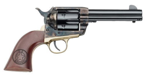 Pietta 1873 GW2 45 Colt, 4.75" Barrel, US Marshall Engraved Walnut Grip, 6rd - Firearm | The Gun Shop