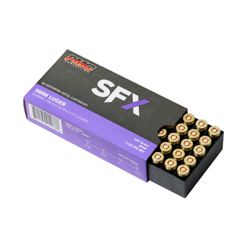 PMC SFx Defense 9mm 124gr, StarFire Hollow Point, 20rd Box - Ammo | The Gun Shop
