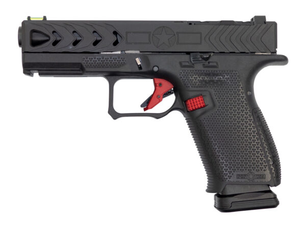 POF P19 Gentlemens Series Gen4 9mm Pistol, Glock 19 Compatible Slide, Custom Frame, Black
