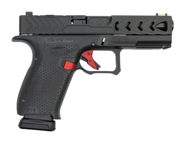 POF P19 Gentlemens Series Gen4 9mm Pistol, Glock 19 Compatible Slide, Custom Frame, Black