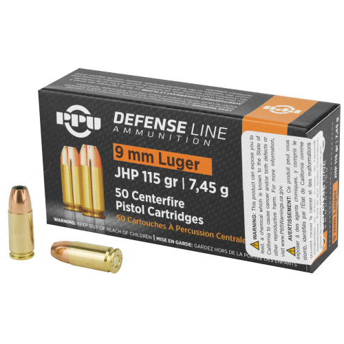 Prvi Partizan Defense 9mm, 115gr, Jacketed Hollow Point, 50rd Box - Ammo | The Gun Shop