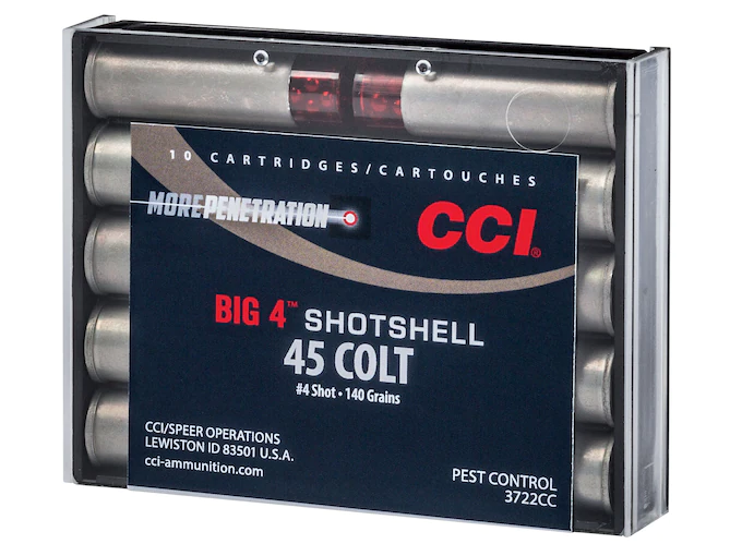 Order CCI Big 4 Shotshell 45 Colt (Long Colt) Ammo 140 Grain Lead Shot 200 rounds Online - 3 Gun Competition | The Gun Shop