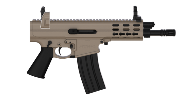 Robinson Arms XCR-L Pistol 5.56/223 7" Barrel M-Lok Rail, Flat Dark Earth No Brace