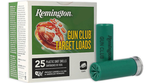 Remington Gun Club Target Loads 12 Ga, 2.75", 1 oz, 8 Shot, 250rd Case - Ammunition | The Gun Shop