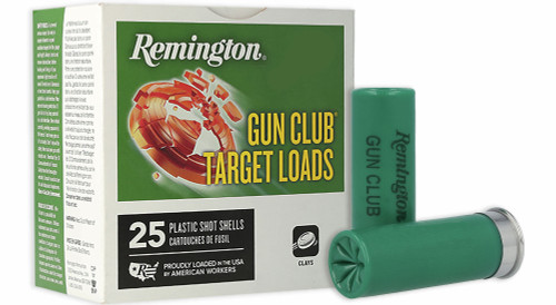 Remington GUN Club Target Loads 12 Ga, 2.75", 1 1/8 oz, 8 Shot, 250rd Case - Ammo | The Gun Shop