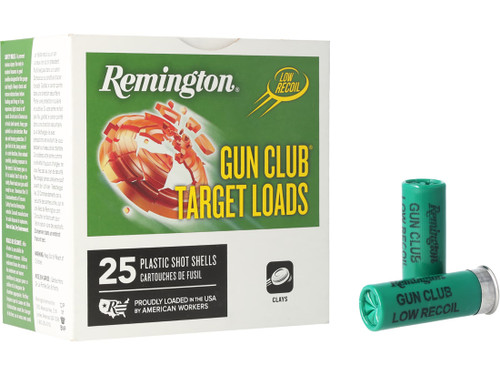 Remington Gun Club STS 12 Ga, 2.75", 1 1/8 oz, #8, 25Bx/10Cs - Ammo | The Gun Shop