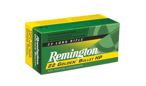 Remington Golden Bullet 22 LR, 40gr, High Velocity, 500rd Box - Ammo | The Gun Shop