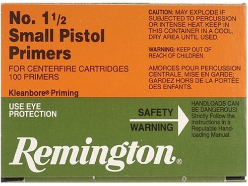 *D* Remington Centerfire Primers 1-1/2 Small Pistol, 500rd Case - Ammo | The Gun Shop