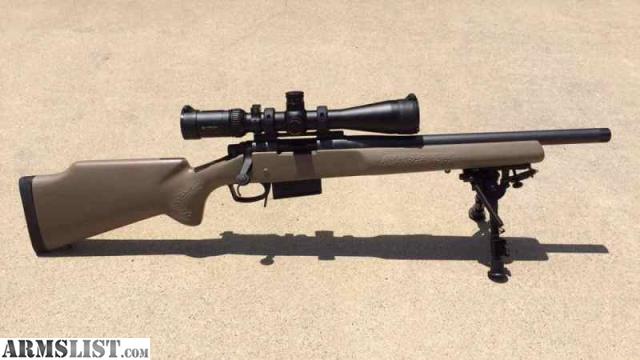 Remington 700 Sps Tactical Bolt Action Rifle 308 Winchester 20 Heavy Barrel Threaded 5 8x24 Tpi Black Green Hogue Stock 3rd Remington
