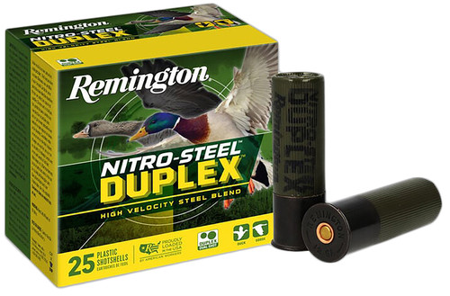 Remington Nitro-Steel Duplex 12 Ga, 3", 1.25 oz, 2 & 4 Shot, 25rd Box - Ammo | The Gun Shop
