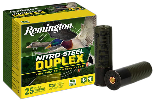 Remington Nitro-Steel Duplex 12 Ga, 3", 1 1/4 oz, 2 & 6 Shot, 25rd Box - Ammo | The Gun Shop
