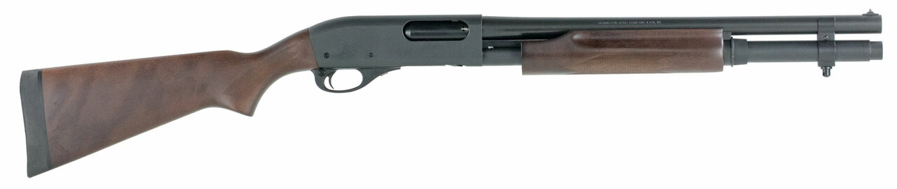 Remington 870 Express Hardwood Home Defense, 6 + 1 Capacity Sling Swivel Stud In Magazine Cap & Butt-Stock 12 Ga