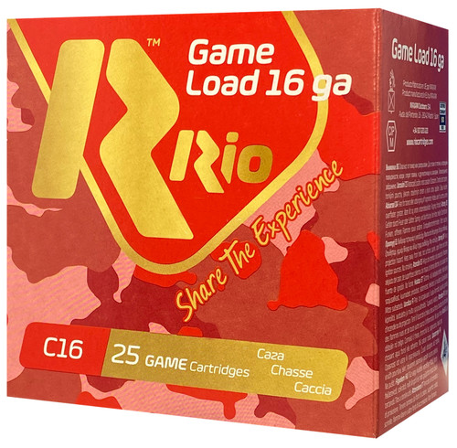 Rio Game Load 16 Ga, 2.75" 1 1/8 oz 25Bx/10Cs - Ammunition | The Gun Shop