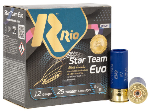 Rio Star Team EVO 12 Ga, 2.75", 1 1/8 oz, 7.5 Shot, 25Bx/10Cs - Ammo | The Gun Shop