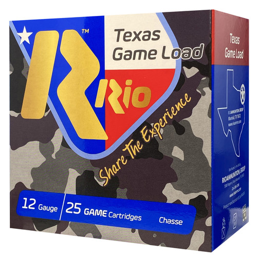 Rio Texas Game Load 12 Ga, 2.75", 1 1/4 oz, 6 Shot, 25Bx/10Cs - Ammo | The Gun Shop