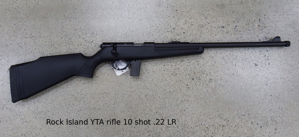 Rock Island Armory Yta Black Parkerized Bolt Action Rifle 22 Long Rifle 18 13" Rock Island Armory Yta Black Parkerized Bolt Action Rifle 22 Long Rifle 18 13"