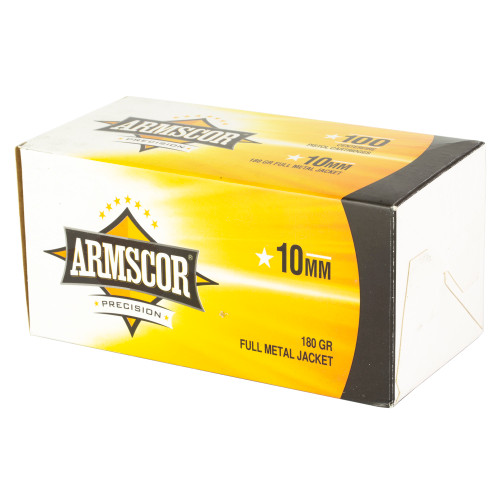 Armscor Ammunition 10mm, 180gr, 1008 fps, FMJ, 100Bx/12Cs - Ammo | The Gun Shop