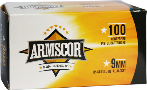 Armscor Precision Value Pack 9mm, 115gr, Full Metal Jacket, 100Bx/12Cs - Ammo | The Gun Shop