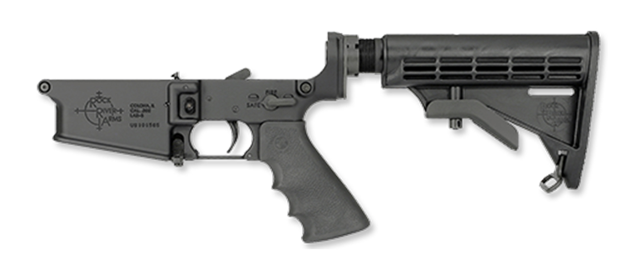 Rock River Arms LAR-8 Complete Lower, 2-Stage Trigger, Tactical CAR Stock, Black