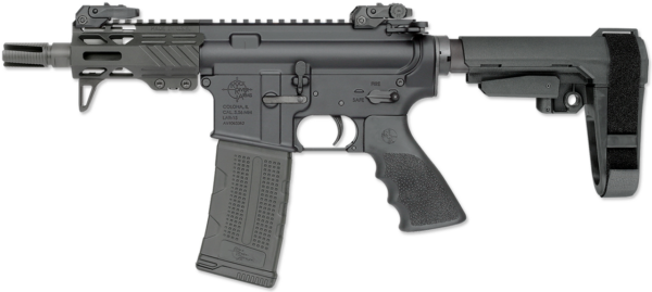 Rock River Arms RUKI-15 AR-15 Pistol 223/5.56 NATO 4.5" Barrel, SBA3 Tactical Arm Brace, 30rd Magazine