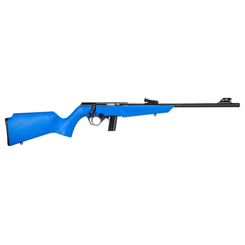 Rossi RB22 22 LR, 16" Barrel, Blue Synthetic, Adjustable Fiber Optic Sights, 10rd, 1 Magazine - Firearm | The Gun Shop