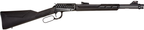 Rossi Rio Bravo 22 LR, 18" Barrel, Black, Engraved US Flag, 15rd - Firearm | The Gun Shop