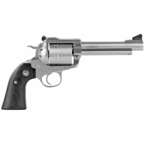 Ruger Blackhawk Bisley 45 Long Colt/45 ACP, 5.5" Barrel, Stainless Steel, Black Wood Grip, 6rd - Firearm | The Gun Shop