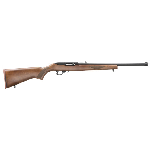 Ruger 10/22 Sporter 75th Anniversary 22 LR, 18.5" Barrel, Black, Walnut Stained Hardwood Stock, 10rd - Firearm | The Gun Shop