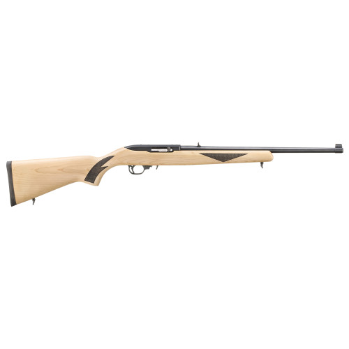 Ruger 10/22 Sporter 75th Anniversary 22 LR, 18.5" Barrel, Hardwood Stock w/ Black Checkering, Black Rec, 10rd - Firearm | The Gun Shop